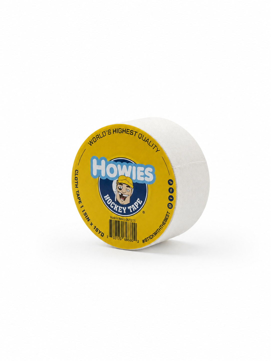 Howie's Wide White Cloth Hockey Tape - 1.5"