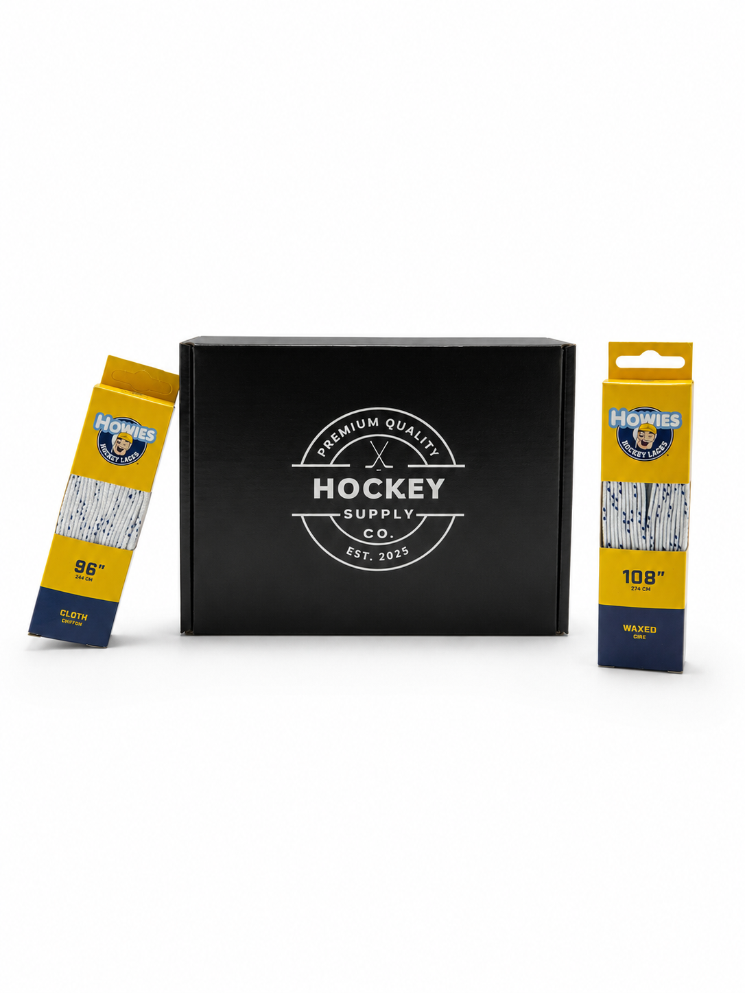 Howie's White Cloth Hockey Skate Laces