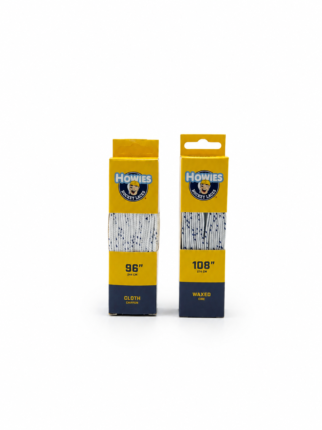 Howie's White Cloth Hockey Skate Laces