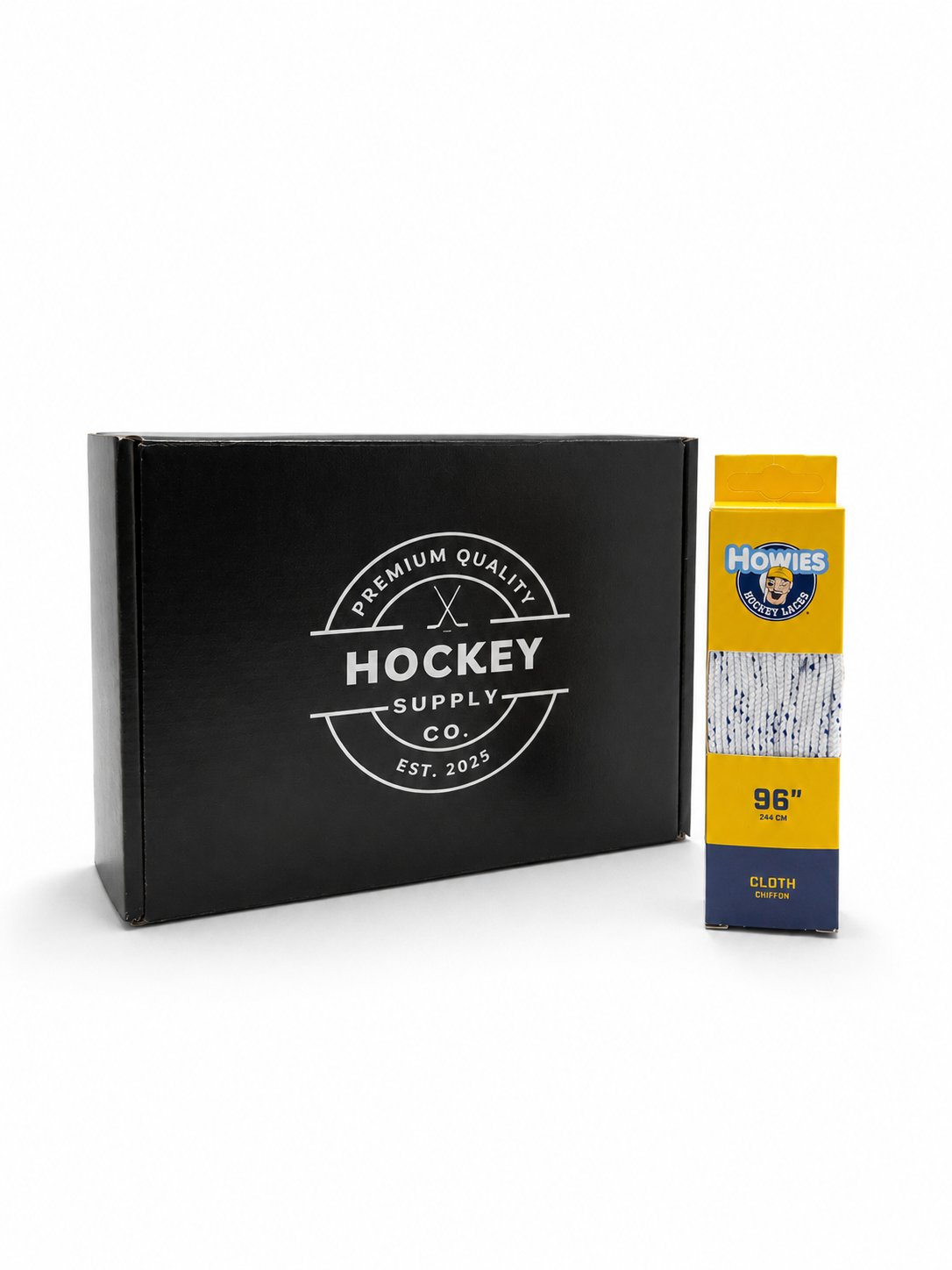 Howie's White Cloth Hockey Skate Laces