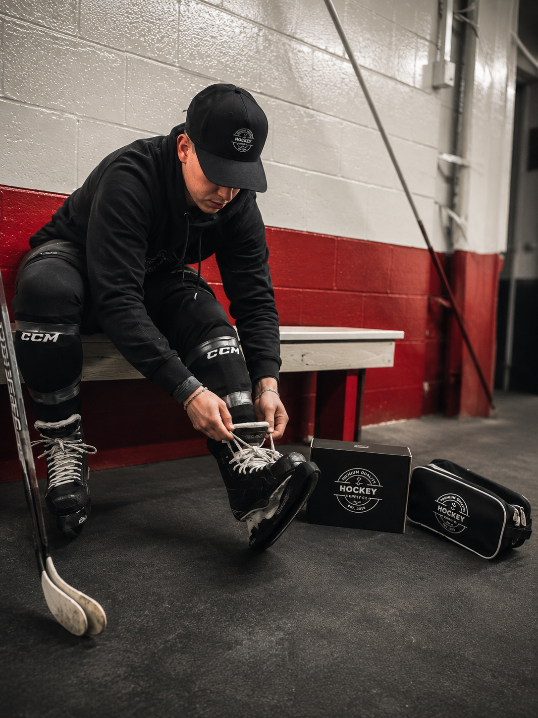 Howie's White Waxed Hockey Skate Laces
