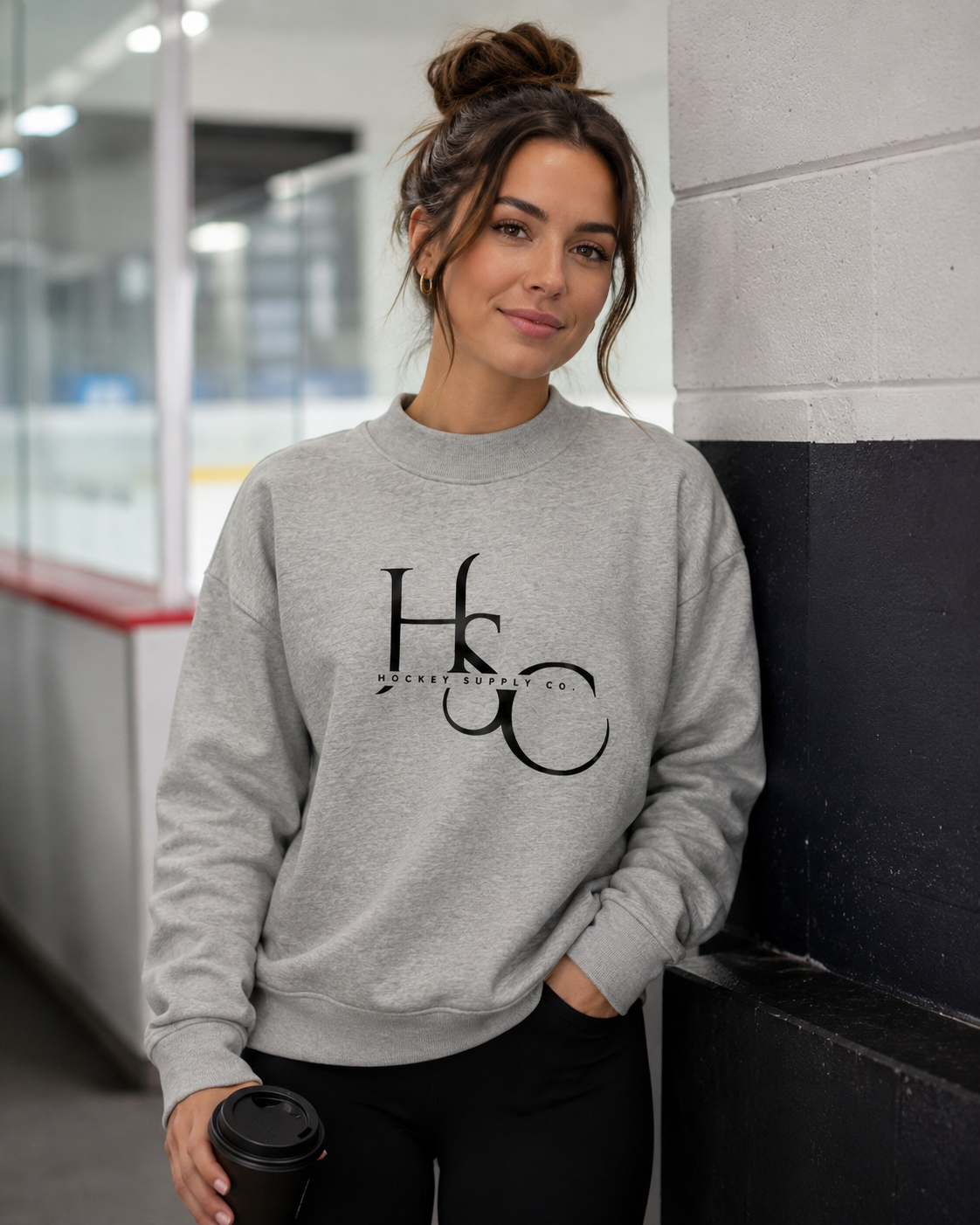 Women's Grey HSC Mock Neck