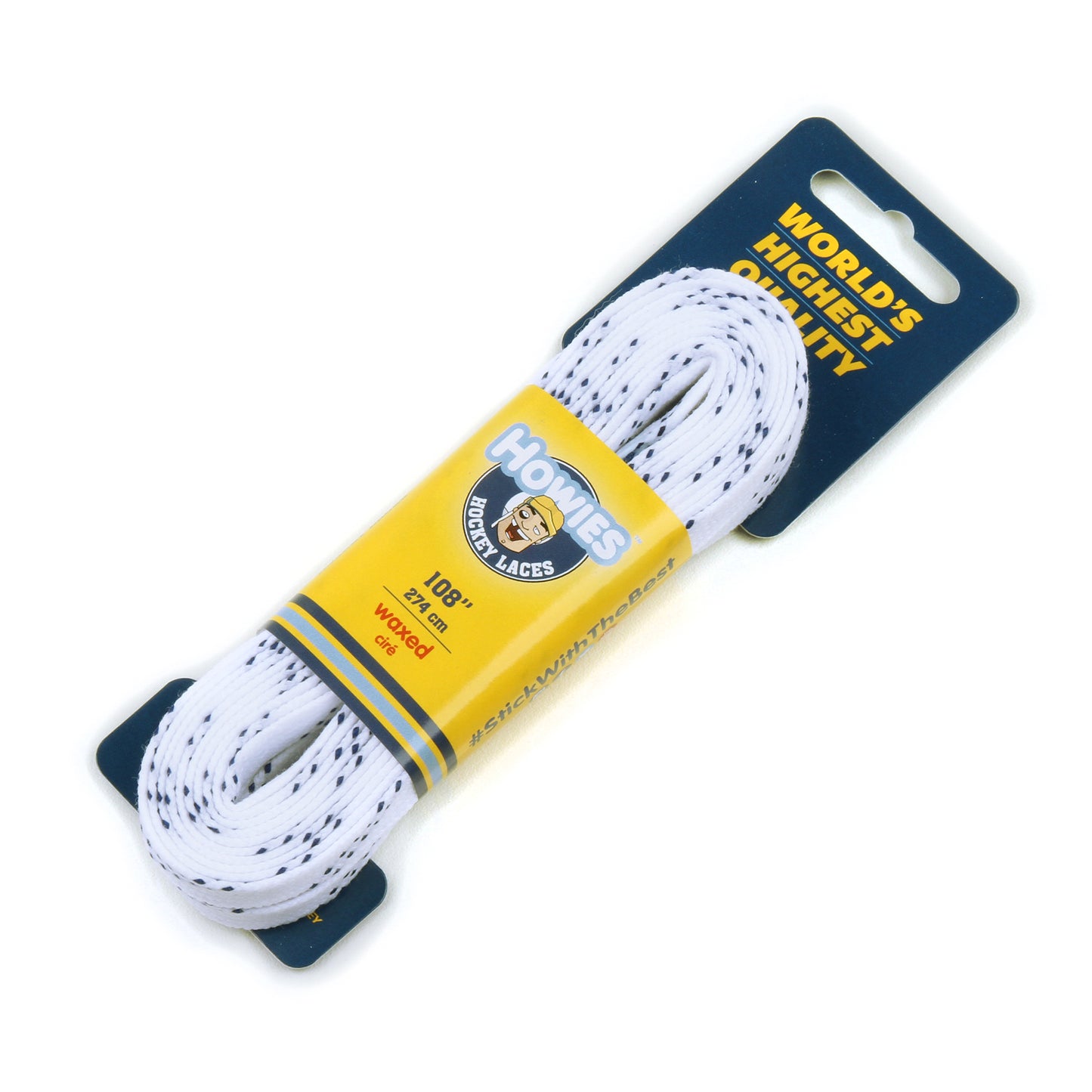 Howie's White Waxed Hockey Skate Laces